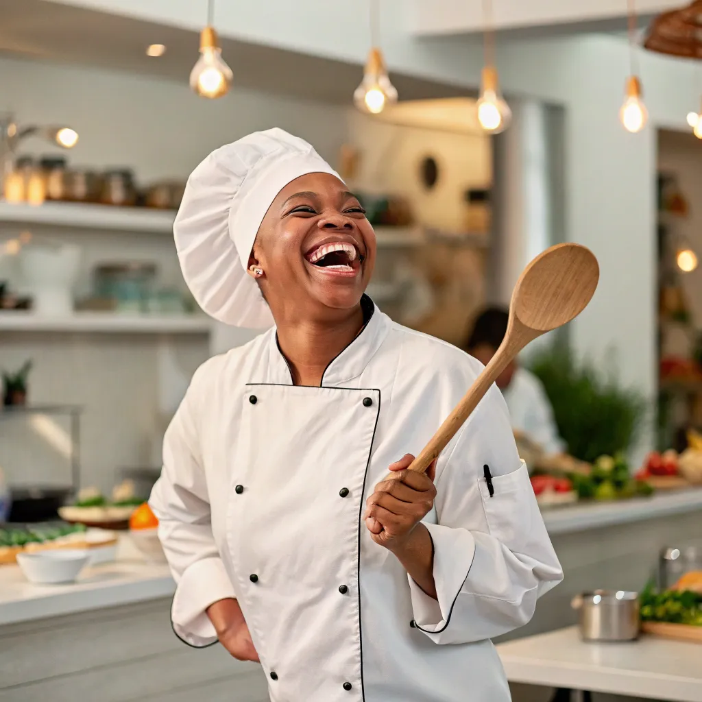 Image of a joyful cook